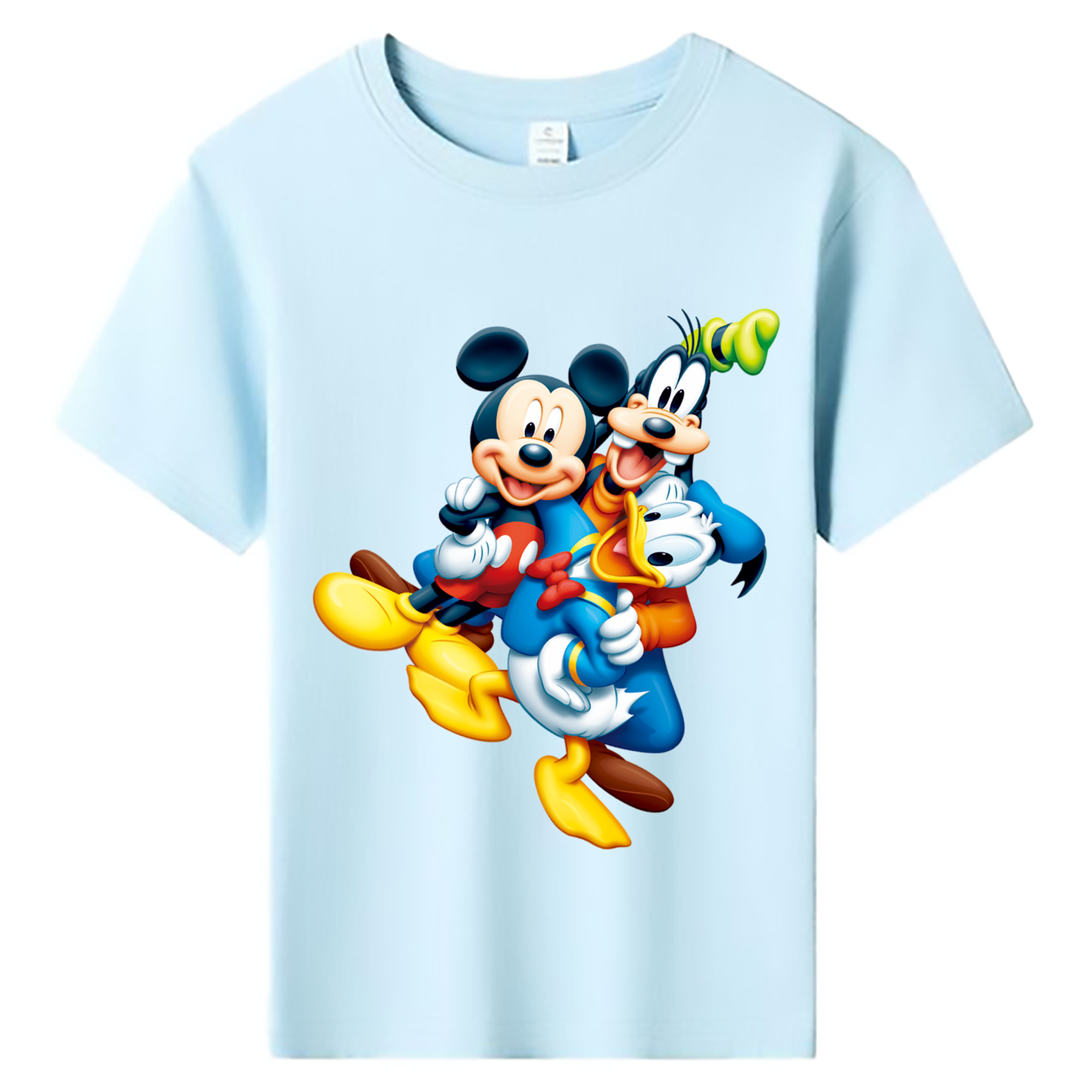 ミッキーマウス Mickey Mouse 綿100％キッズTシャツ（フロントプリント）